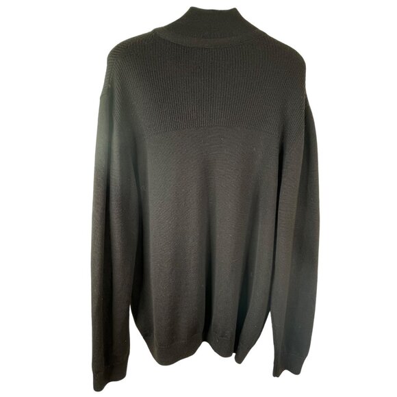 Boss Hugo Boss Sweater Lancelot Slim Fit Wool Mock Pullover Brown Size XXL - Picture 2 of 8